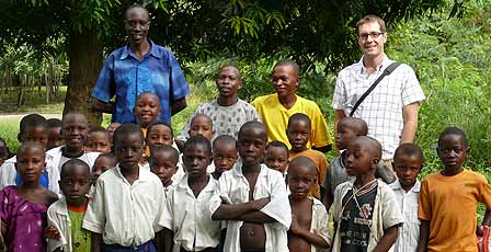 UDF Team with local kids