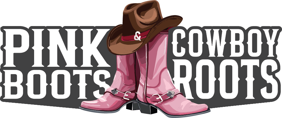pink boots cowboy roots logo pink boots cowboy roots logo