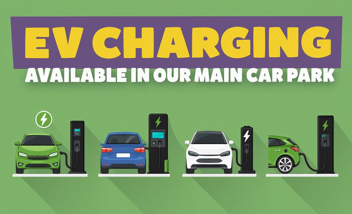 EV Charging at our main carpark