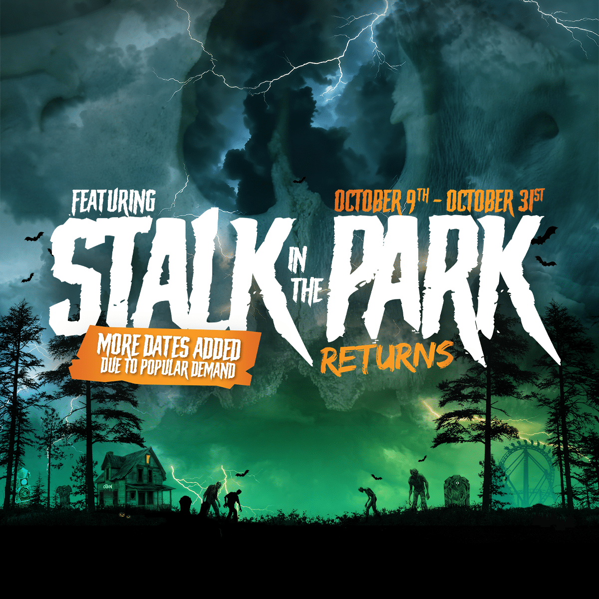 Halloween stalk in the park icon new dates